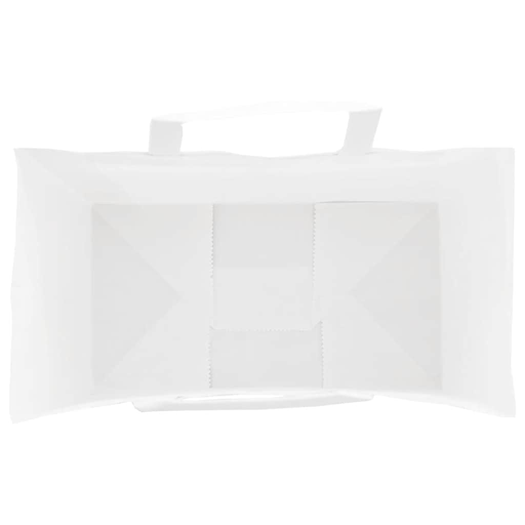 Papiertragetaschen 250 Stk. mit Henkeln Weiß 15x8x21 cm