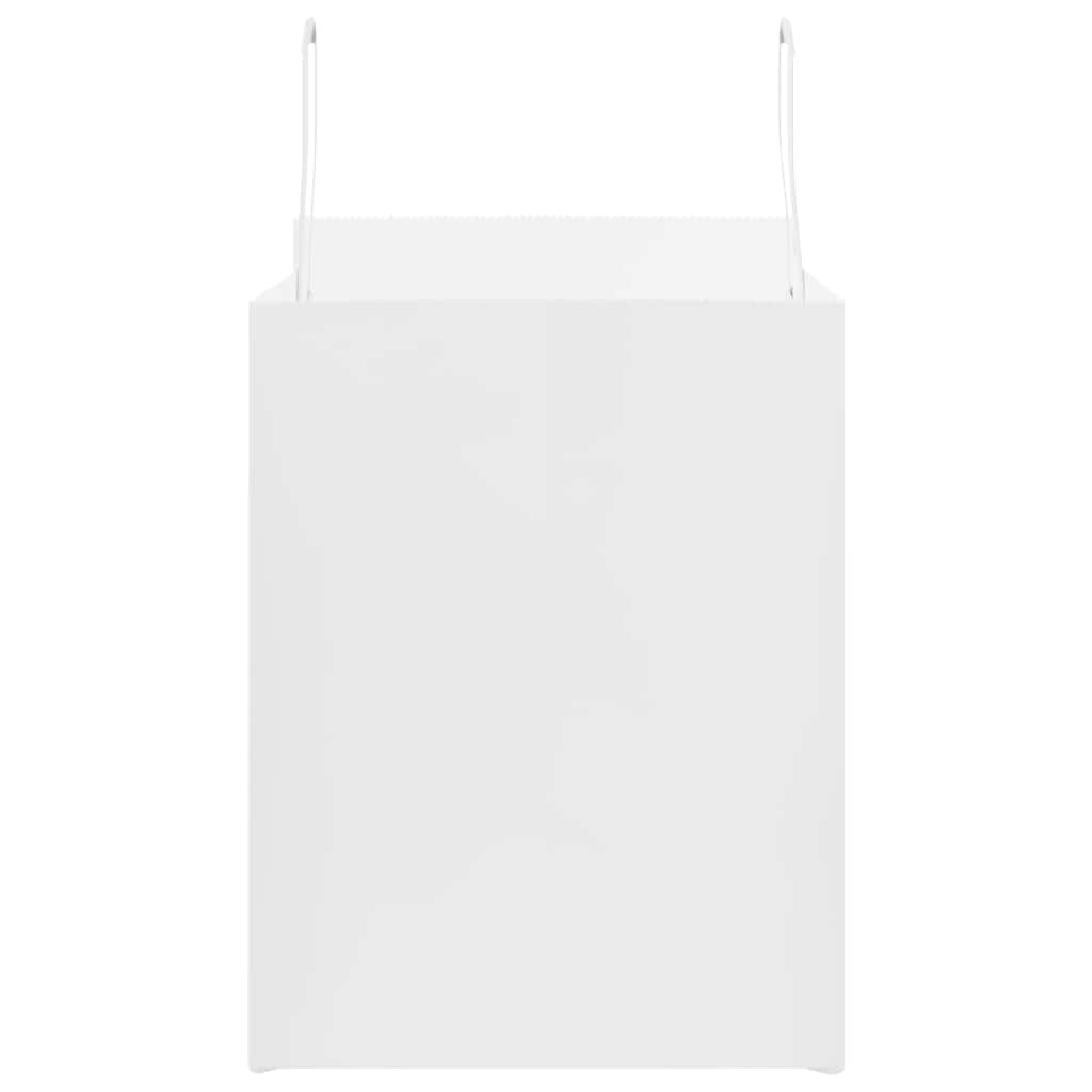 Paper carrier bags 250 pcs. with handles White 32x22x28 cm
