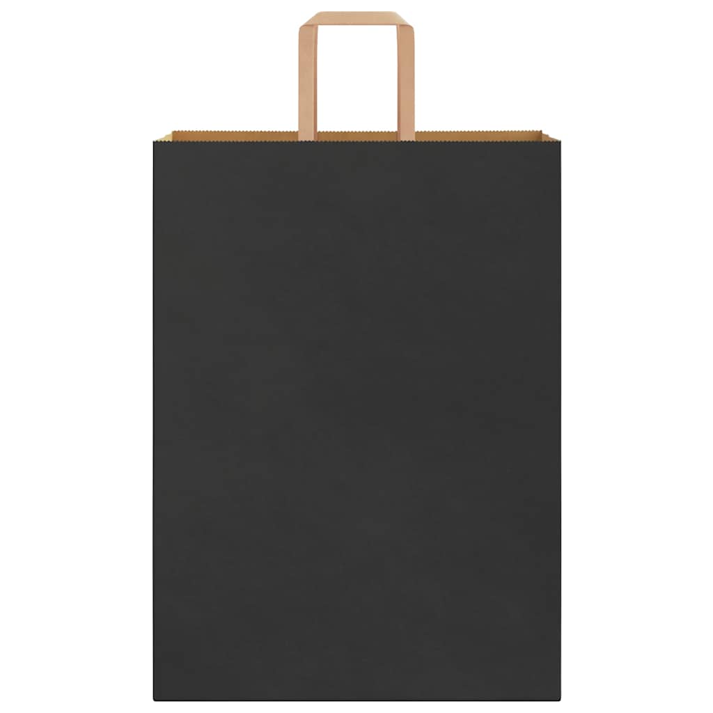 Papiertragetaschen 50 Stk. mit Henkeln Schwarz 32x17x44 cm