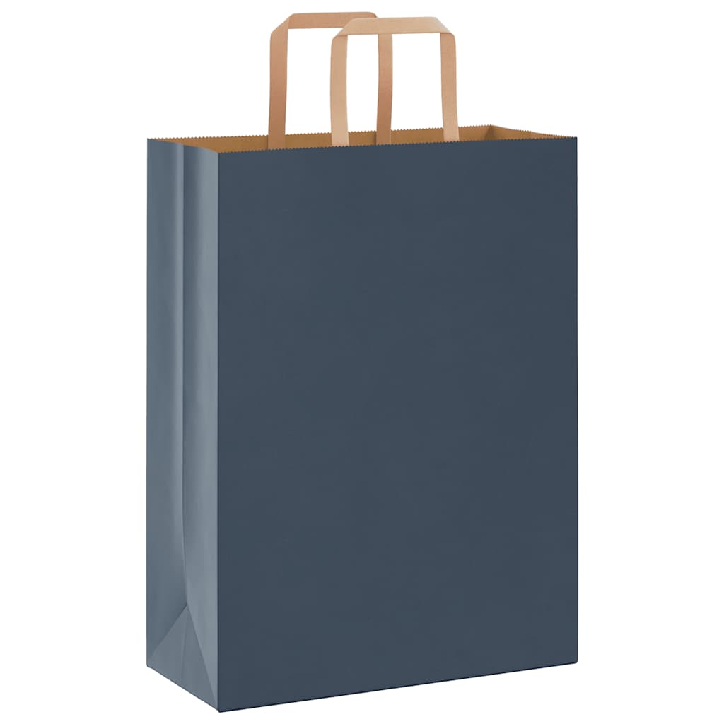Papiertragetaschen 50 Stk. mit Henkeln Schwarz 32x22x24 cm