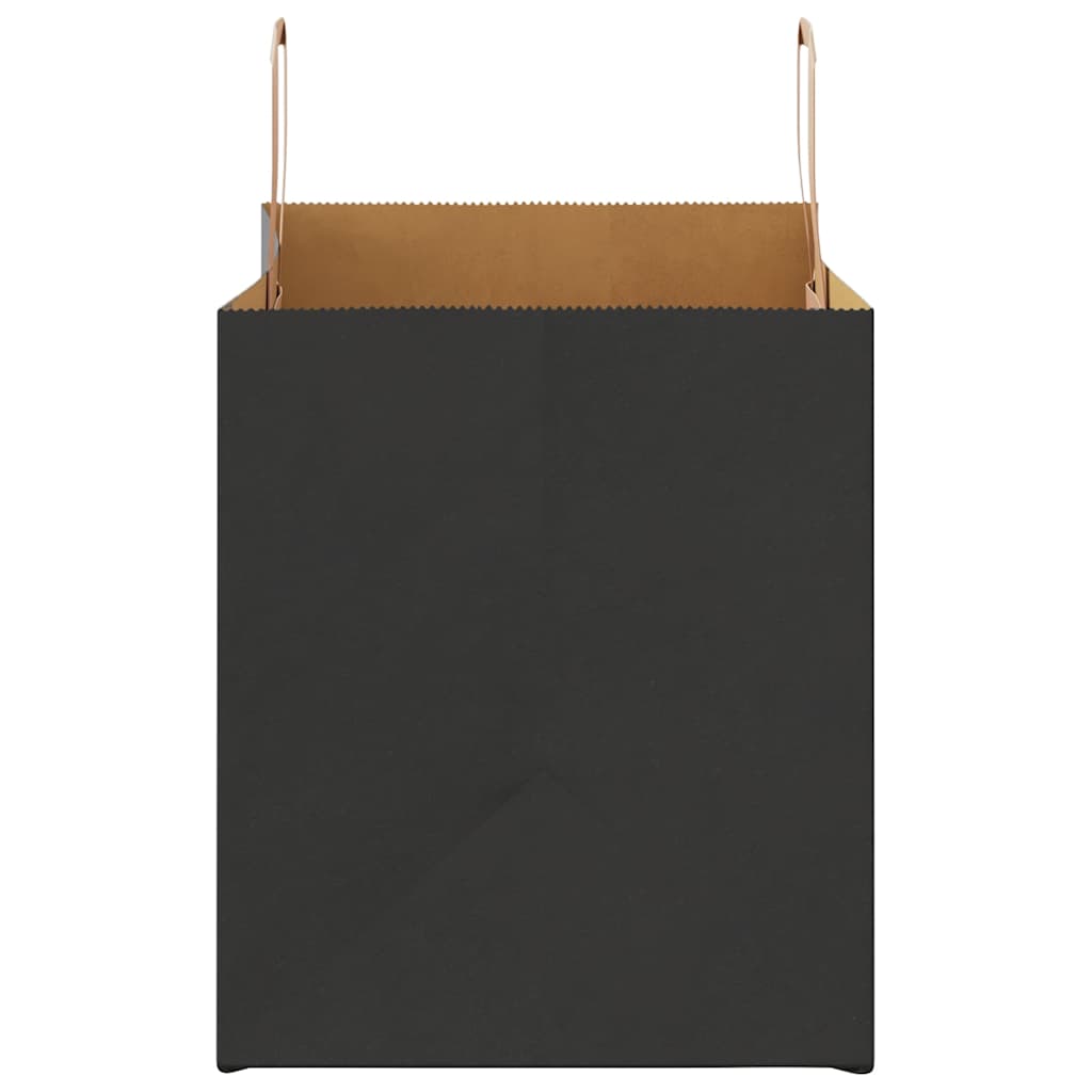 Papiertragetaschen 50 Stk. mit Henkeln Schwarz 32x22x24 cm