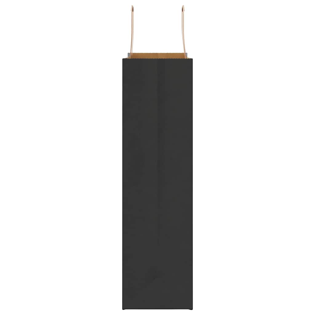 Papiertragetaschen 250 Stk. mit Henkeln Schwarz 32x12x42 cm