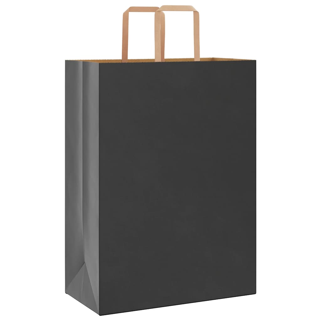 Paper carrier bags 250 pcs. with handles Black 32x17x44 cm