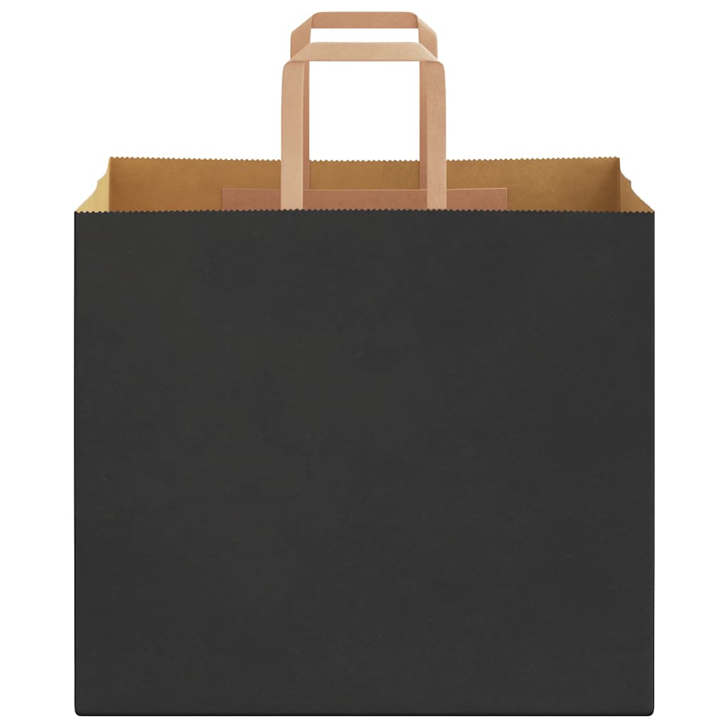 Papiertragetaschen 250 Stk. mit Henkeln Schwarz 32x22x28 cm