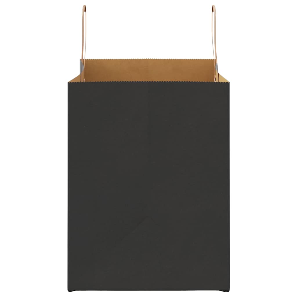 Papiertragetaschen 250 Stk. mit Henkeln Schwarz 32x22x28 cm