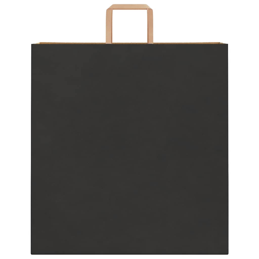 Papiertragetaschen 250 Stk. mit Henkeln Schwarz 45x17x48 cm