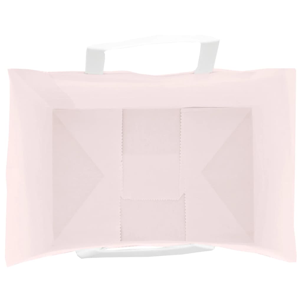 Papiertragetaschen 50 Stk. mit Henkeln Rosa 32x22x24 cm