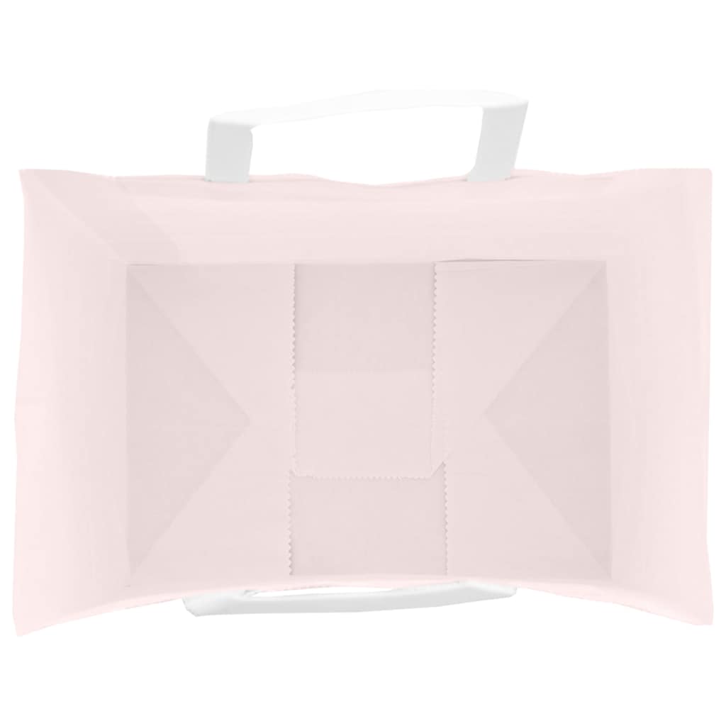 Papiertragetaschen 50 Stk. mit Henkeln Rosa 32x22x28 cm