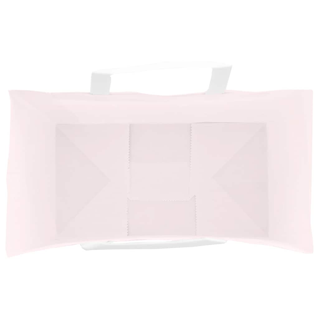 Papiertragetaschen 250 Stk. mit Henkeln Rosa 15x8x21 cm
