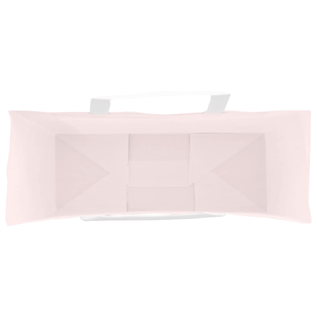 Papiertragetaschen 250 Stk. mit Henkeln Rosa 32x12x42 cm