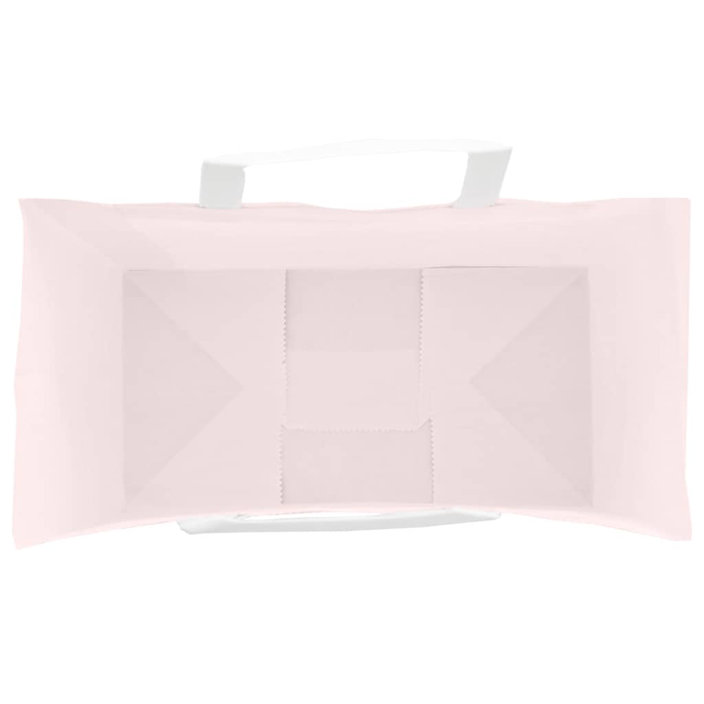 Papiertragetaschen 250 Stk. mit Henkeln Rosa 32x17x25 cm