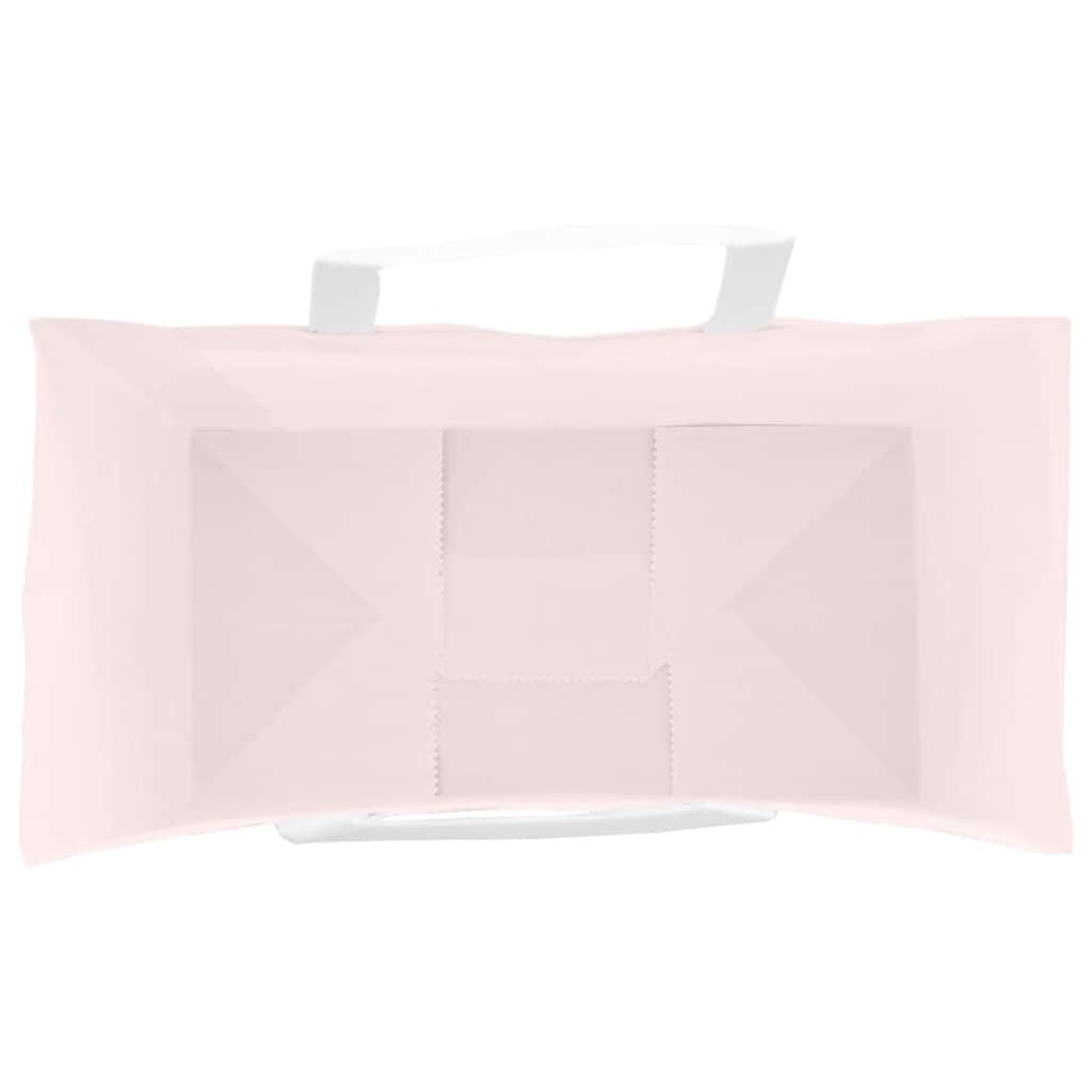 Papiertragetaschen 250 Stk. mit Henkeln Rosa 32x17x44 cm