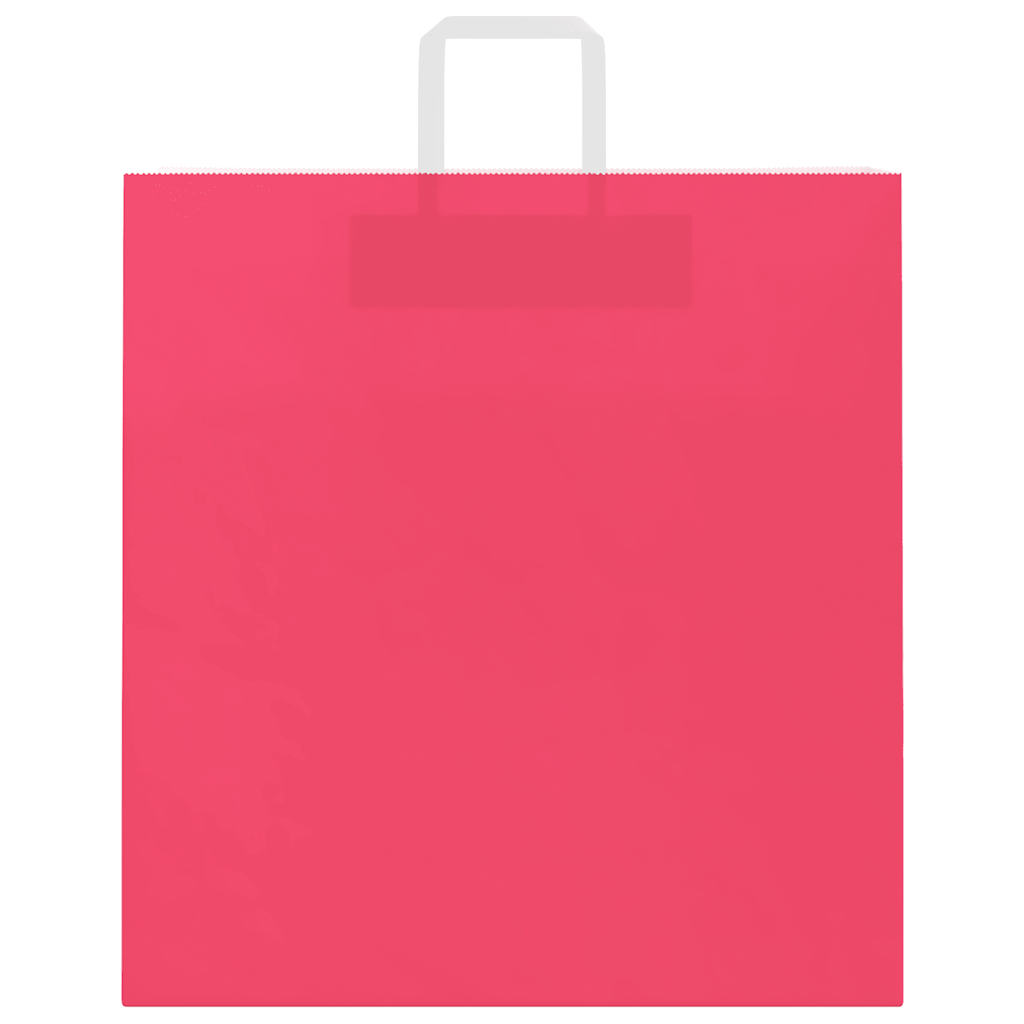 Papiertragetaschen 250 Stk. mit Henkeln Rosa 45x17x48 cm