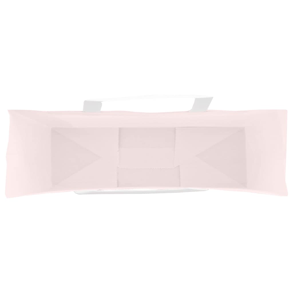 Papiertragetaschen 250 Stk. mit Henkeln Rosa 54x15x49 cm
