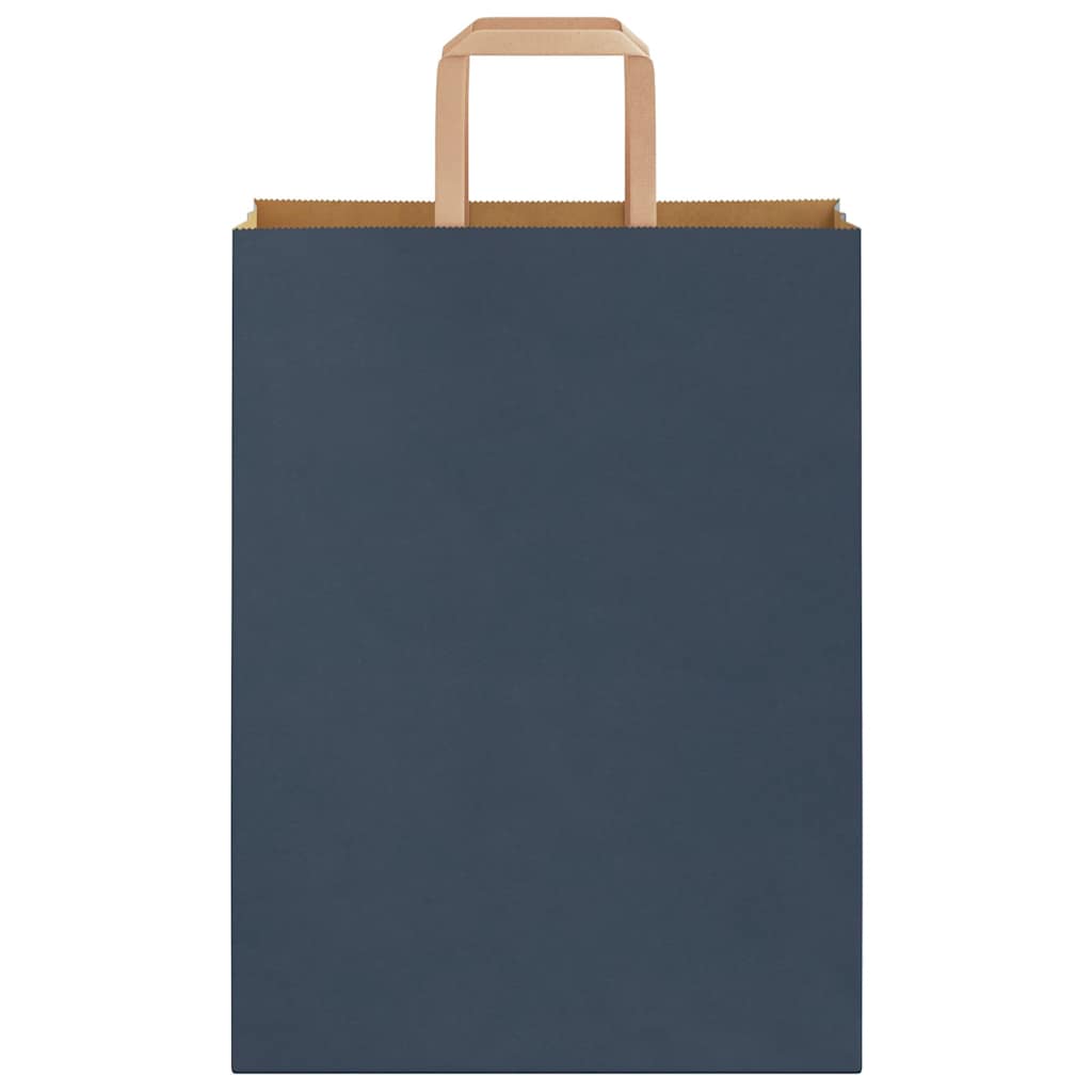 Paper carrier bags 50 pcs. with handles blue 26x12x35 cm