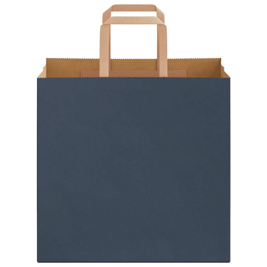 Paper carrier bags 50 pcs. with handles blue 26x17x25 cm
