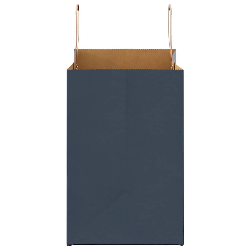 Paper carrier bags 50 pcs. with handles blue 26x17x25 cm