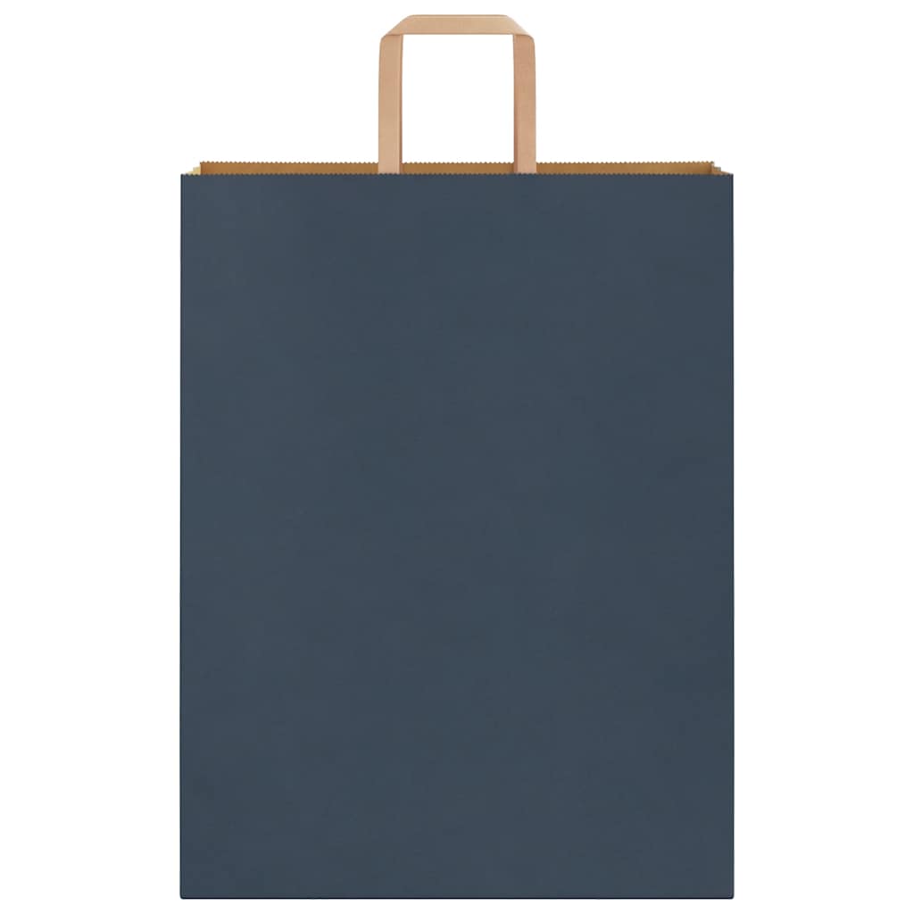 Paper carrier bags 50 pcs. with handles blue 32x12x42 cm
