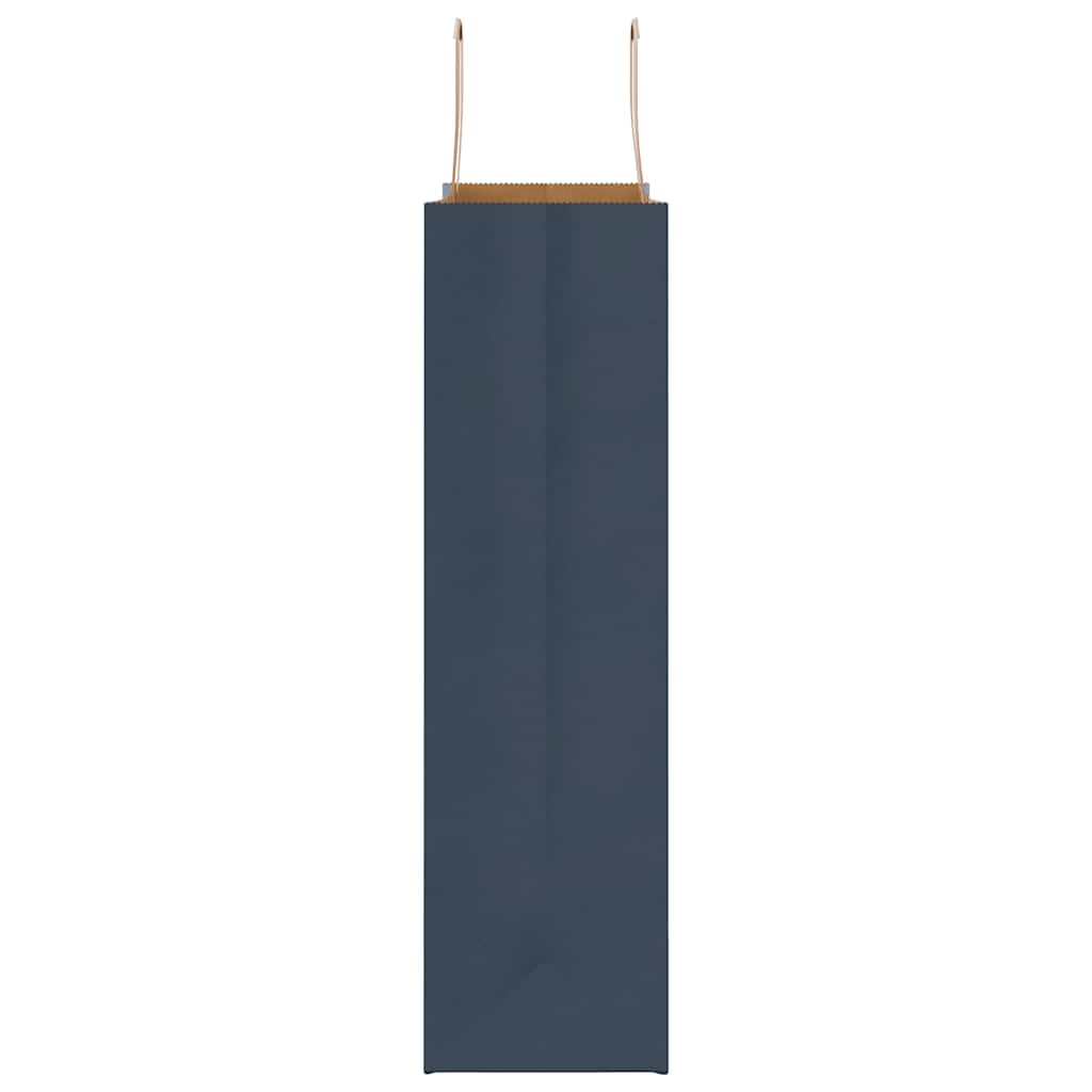 Paper carrier bags 50 pcs. with handles blue 32x12x42 cm