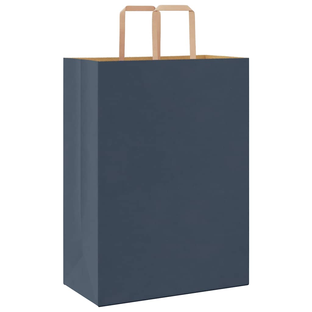 Papiertragetaschen 50 Stk. mit Henkeln Blau 32x17x44 cm