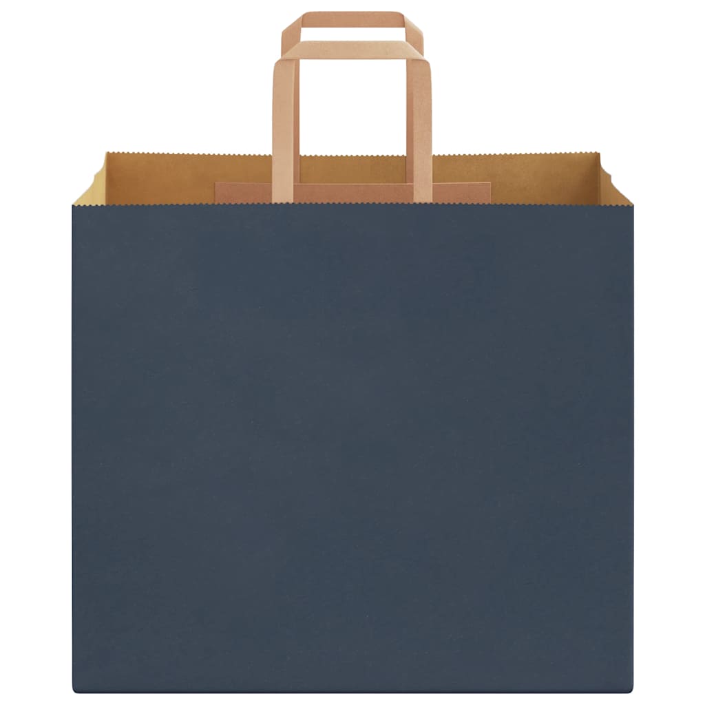 Papiertragetaschen 50 Stk. mit Henkeln Blau 32x22x28 cm
