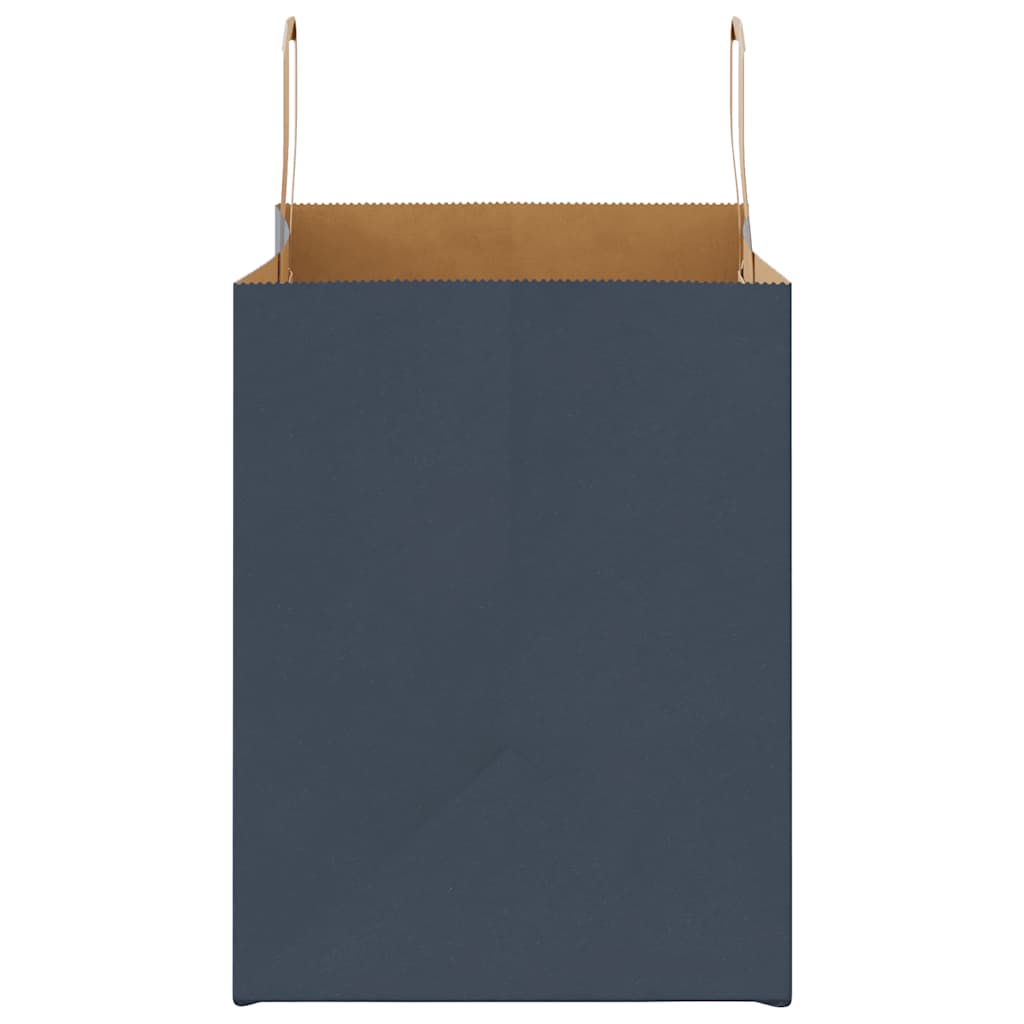 Papiertragetaschen 50 Stk. mit Henkeln Blau 32x22x28 cm