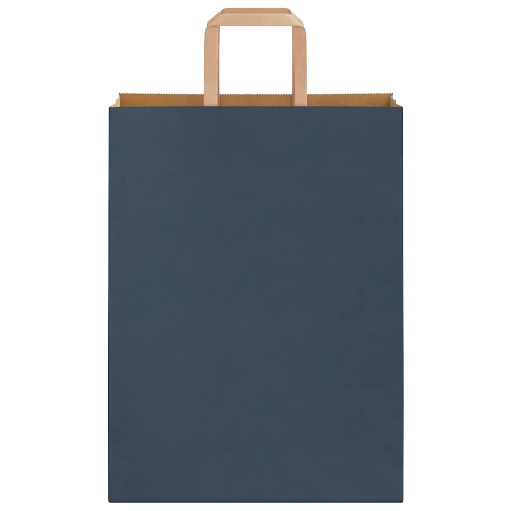 Papiertragetaschen 250 Stk. mit Henkeln Blau 26x12x35 cm