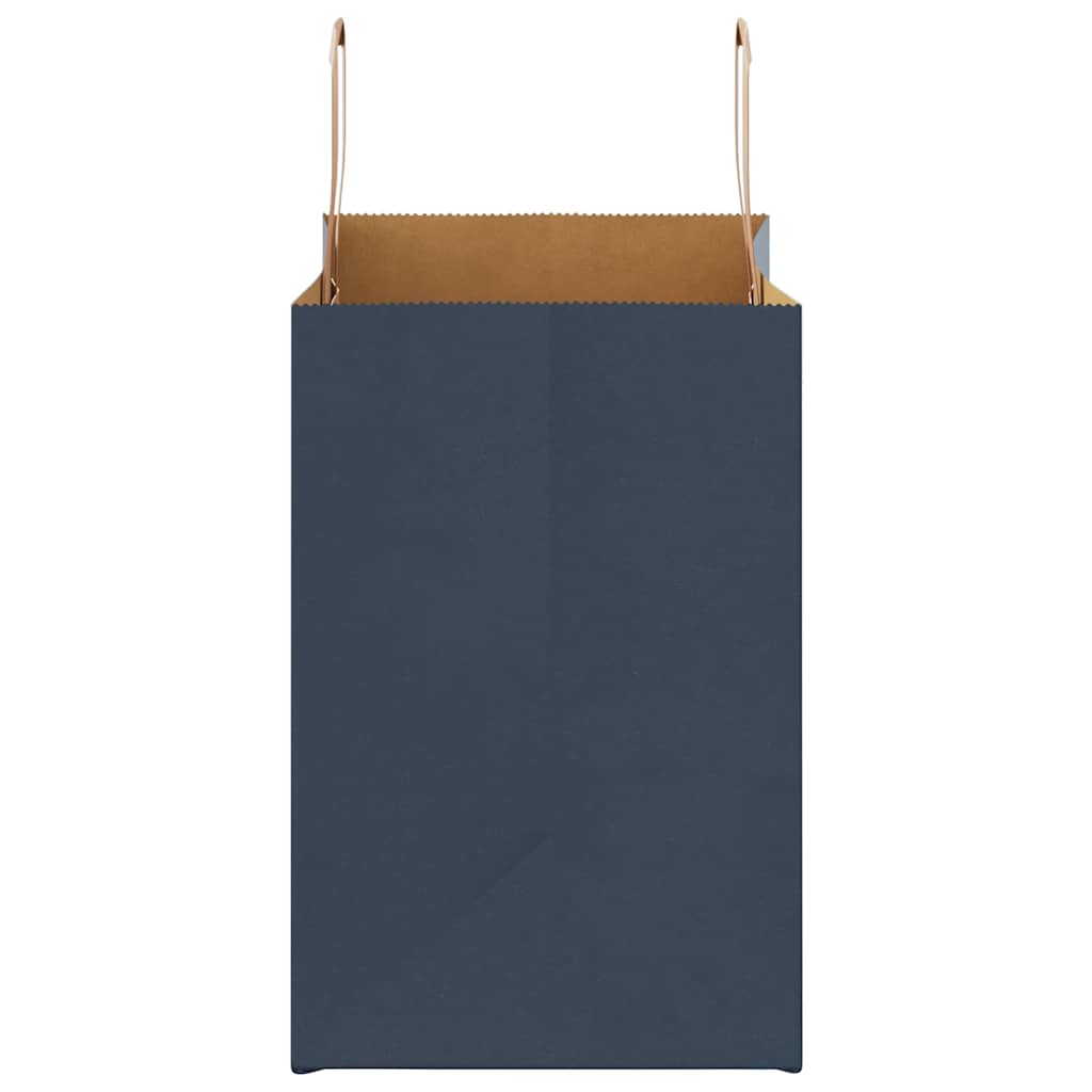 Papiertragetaschen 250 Stk. mit Henkeln Blau 26x17x25 cm
