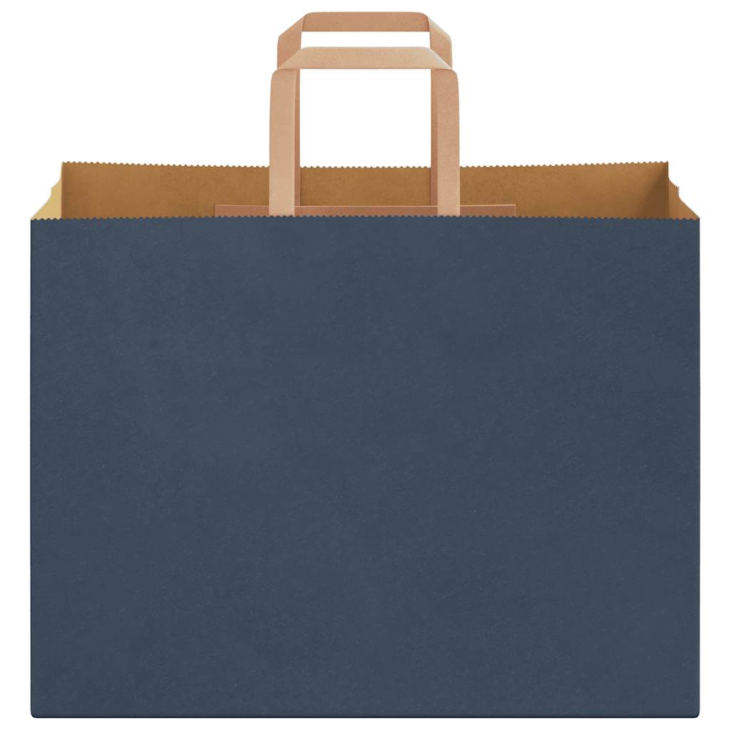 Paper carrier bags 250 pcs. with handles blue 32x17x25 cm