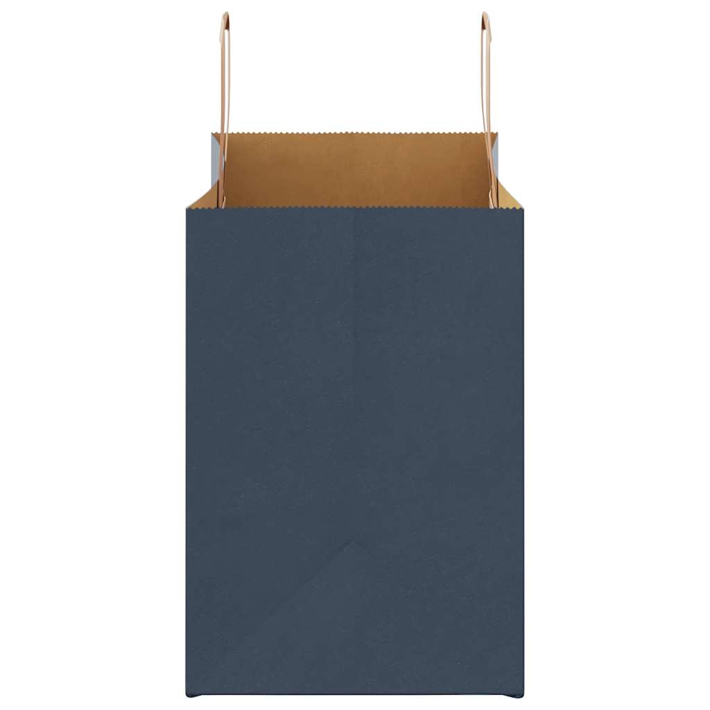 Paper carrier bags 250 pcs. with handles blue 32x17x25 cm