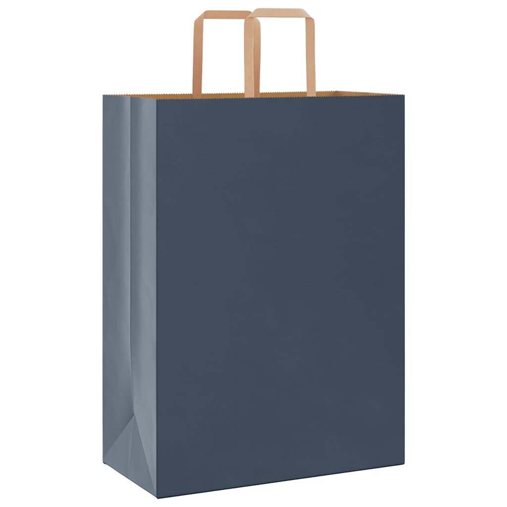 Papiertragetaschen 250 Stk. mit Henkeln Blau 32x17x44 cm