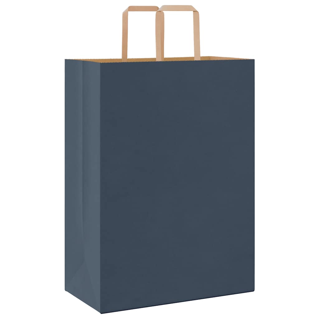 Papiertragetaschen 250 Stk. mit Henkeln Blau 32x17x44 cm