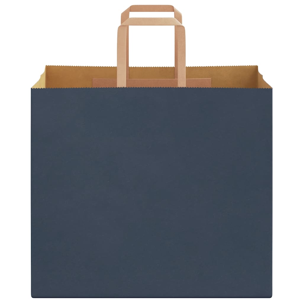 Papiertragetaschen 250 Stk. mit Henkeln Blau 32x22x28 cm