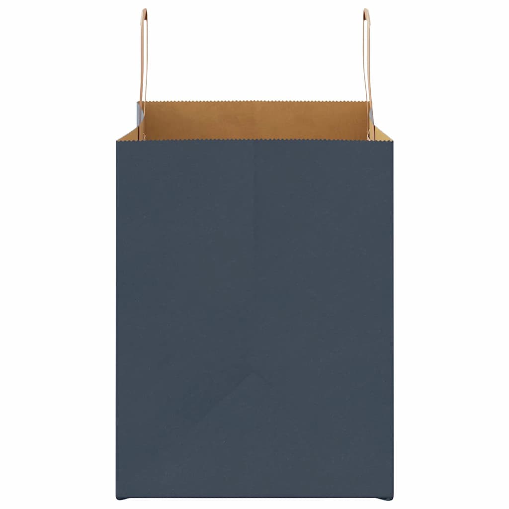 Papiertragetaschen 250 Stk. mit Henkeln Blau 32x22x28 cm