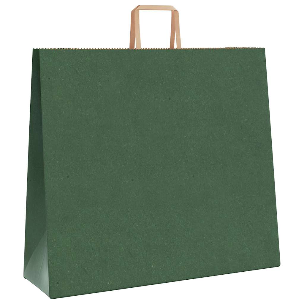 Paper carrier bags 250 pcs. with handles Green 54x15x49 cm