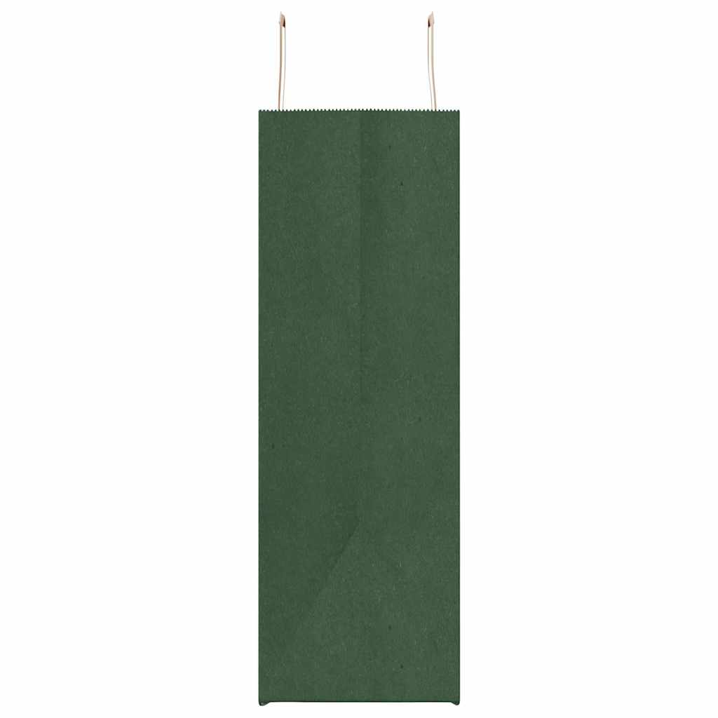 Paper carrier bags 250 pcs. with handles Green 54x15x49 cm