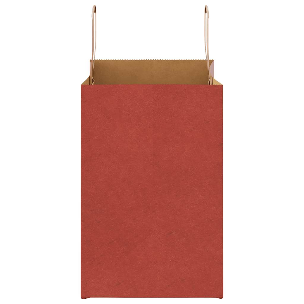 Paper carrier bags 50 pcs. with handles red 26x17x25 cm