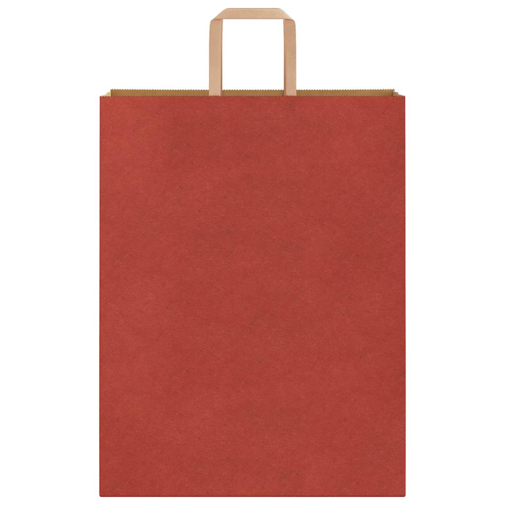 Paper carrier bags 50 pcs. with handles red 32x12x42 cm
