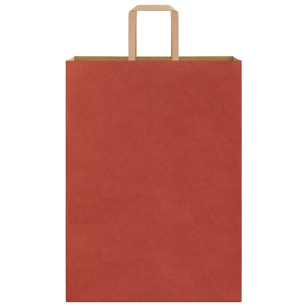 Papiertragetaschen 50 Stk. mit Henkeln Rot 32x17x44 cm