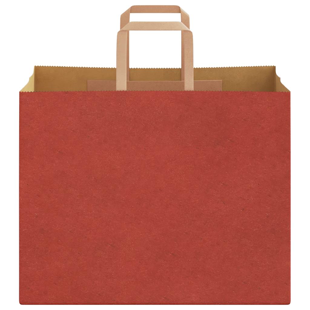 Papiertragetaschen 250 Stk. mit Henkeln Rot 32x22x24 cm
