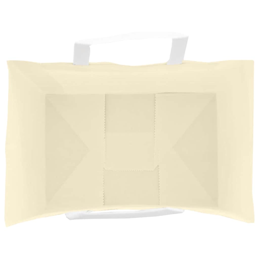 Papiertragetaschen 50 Stk. mit Henkeln Gelb 32x22x28 cm