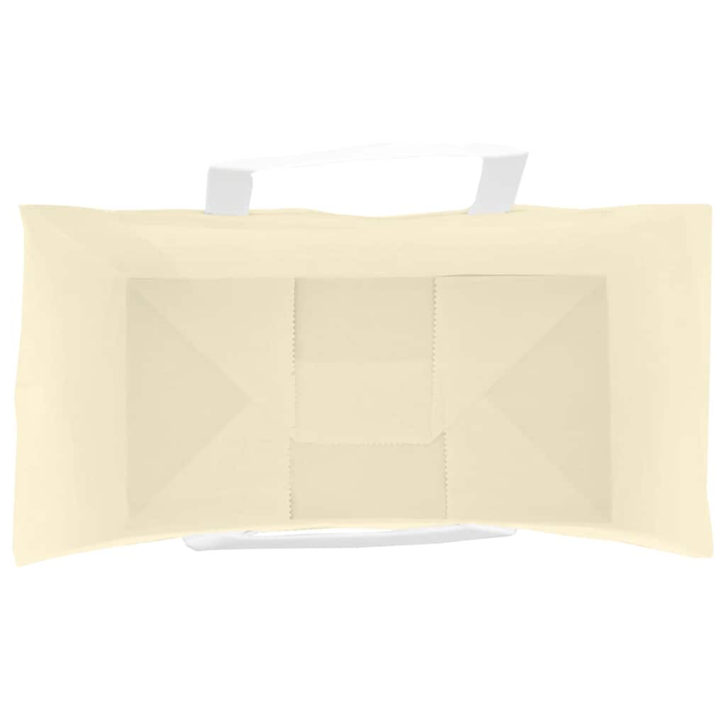 Papiertragetaschen 250 Stk. mit Henkeln Gelb 32x17x25 cm