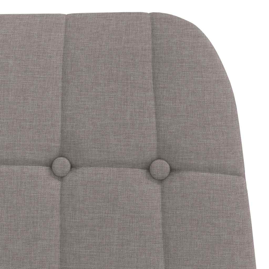 Relaxsessel mit Hocker Taupe Stoff