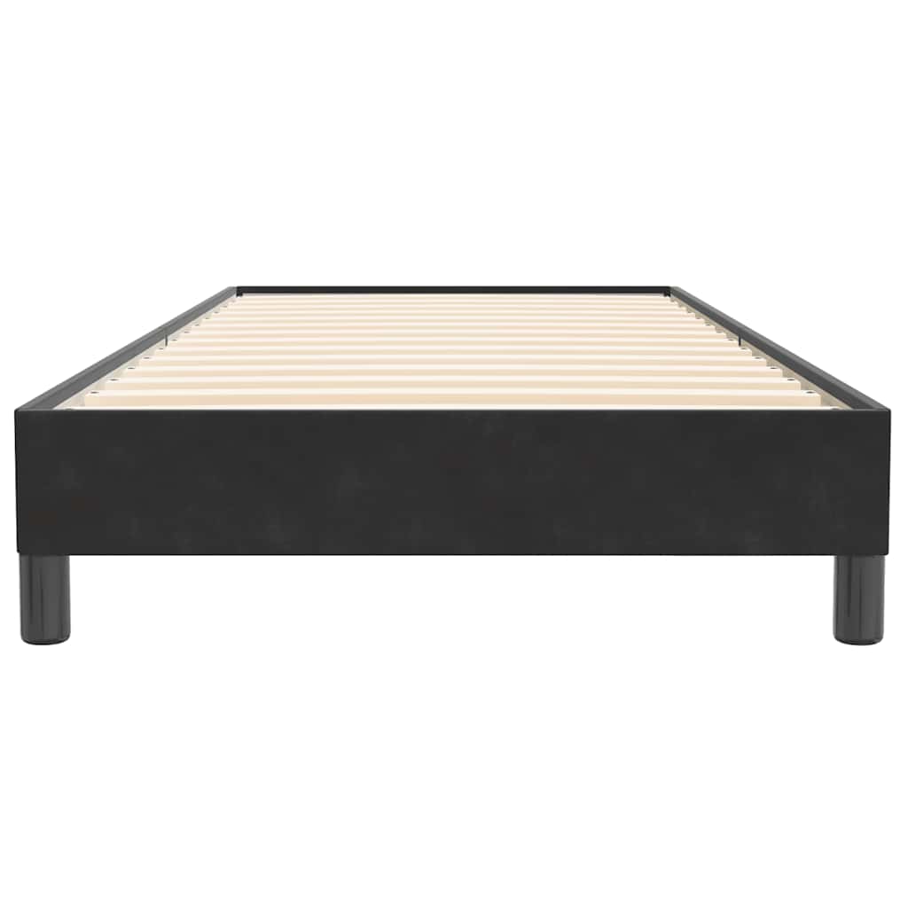 Boxspringbett ohne Matratze Schwarz 80x220 cm Samt