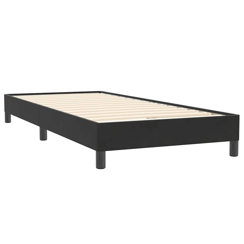 Boxspringbett ohne Matratze Schwarz 80x220 cm Samt
