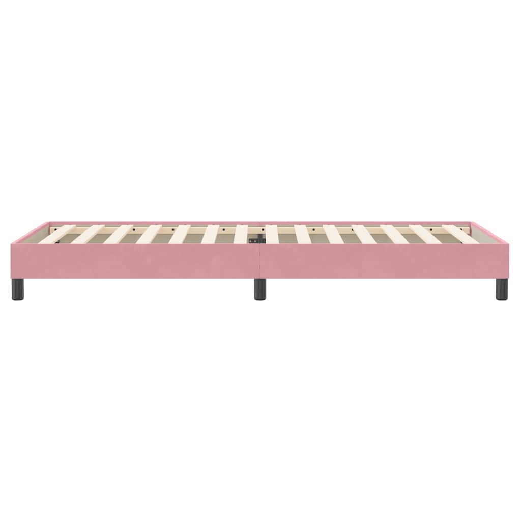 Boxspringbett ohne Matratze Rosa 80x220 cm Samt