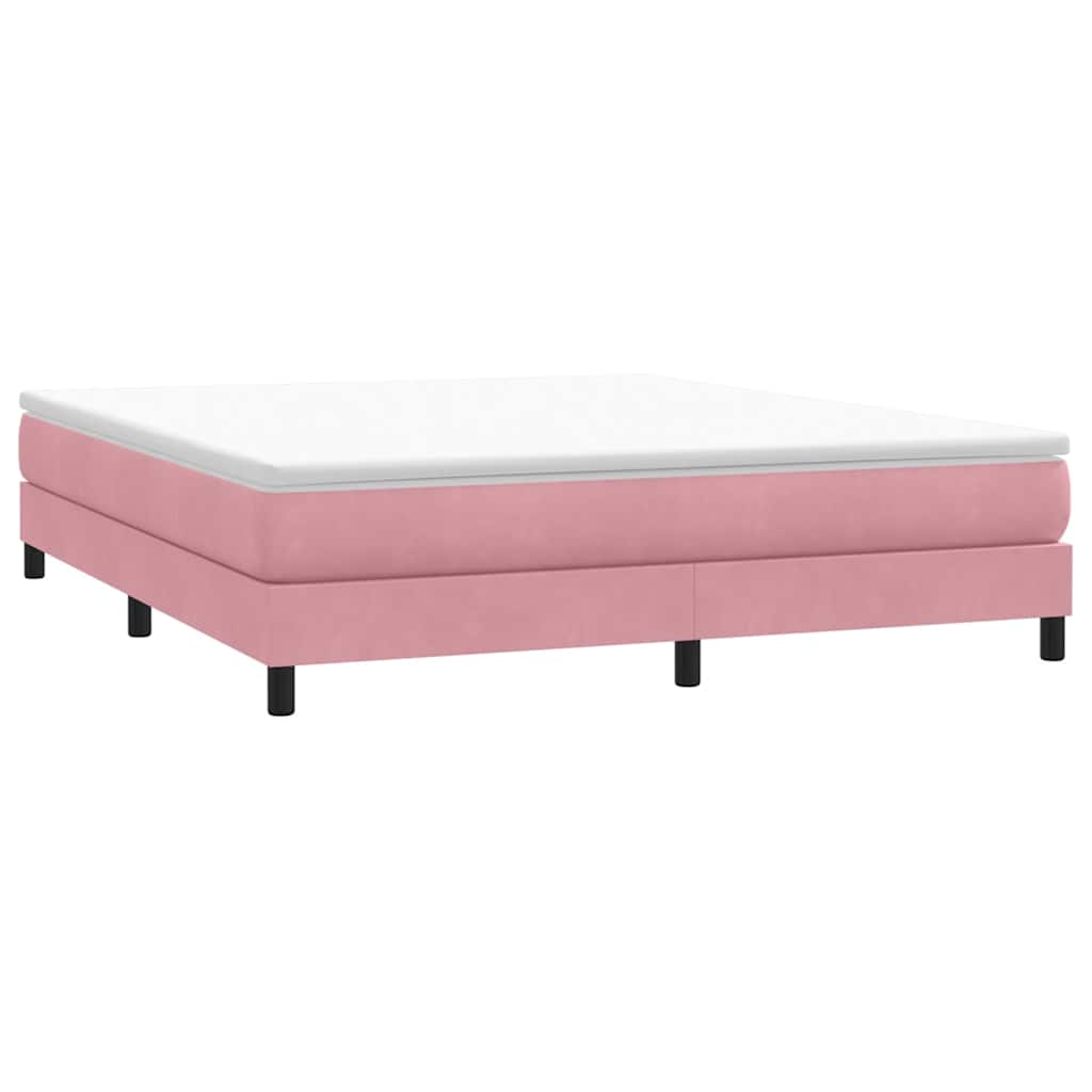 Boxspringbett ohne Matratze Rosa 180x220 cm Samt