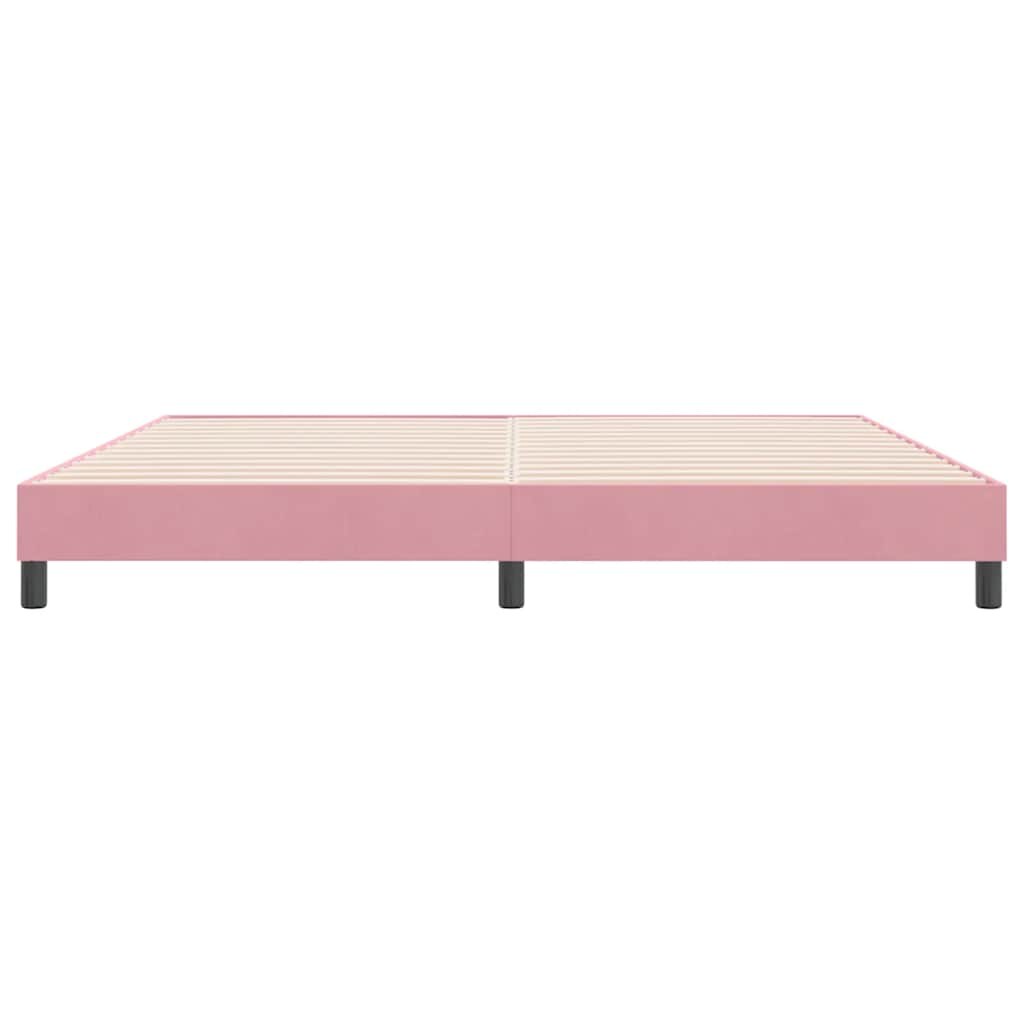 Boxspringbett ohne Matratze Rosa 180x220 cm Samt
