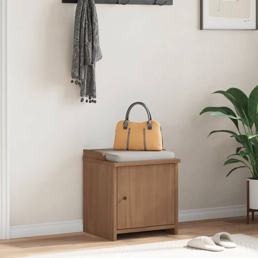 Hallway bench SANDNES 45x40x50 cm solid pine wood