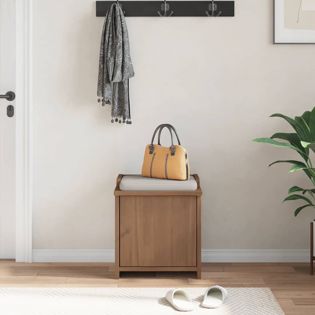 Hallway bench SANDNES 45x40x50 cm solid pine wood